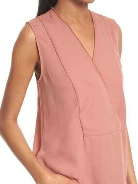 Theory Taneah Silk Modern Georgette Blouse, Size S